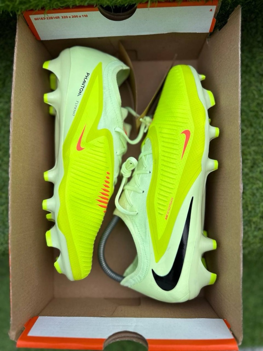 Nike Phantom6 LowPro FG Hyper Crimson Limelight' Firm Ground Men's Soccer Cleats